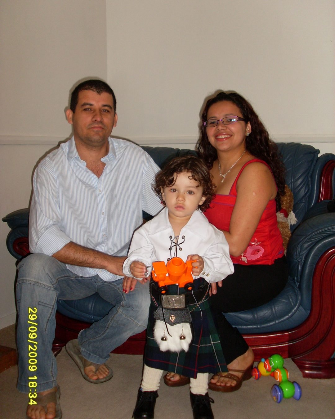 Andrew wearing a kilt. 034
