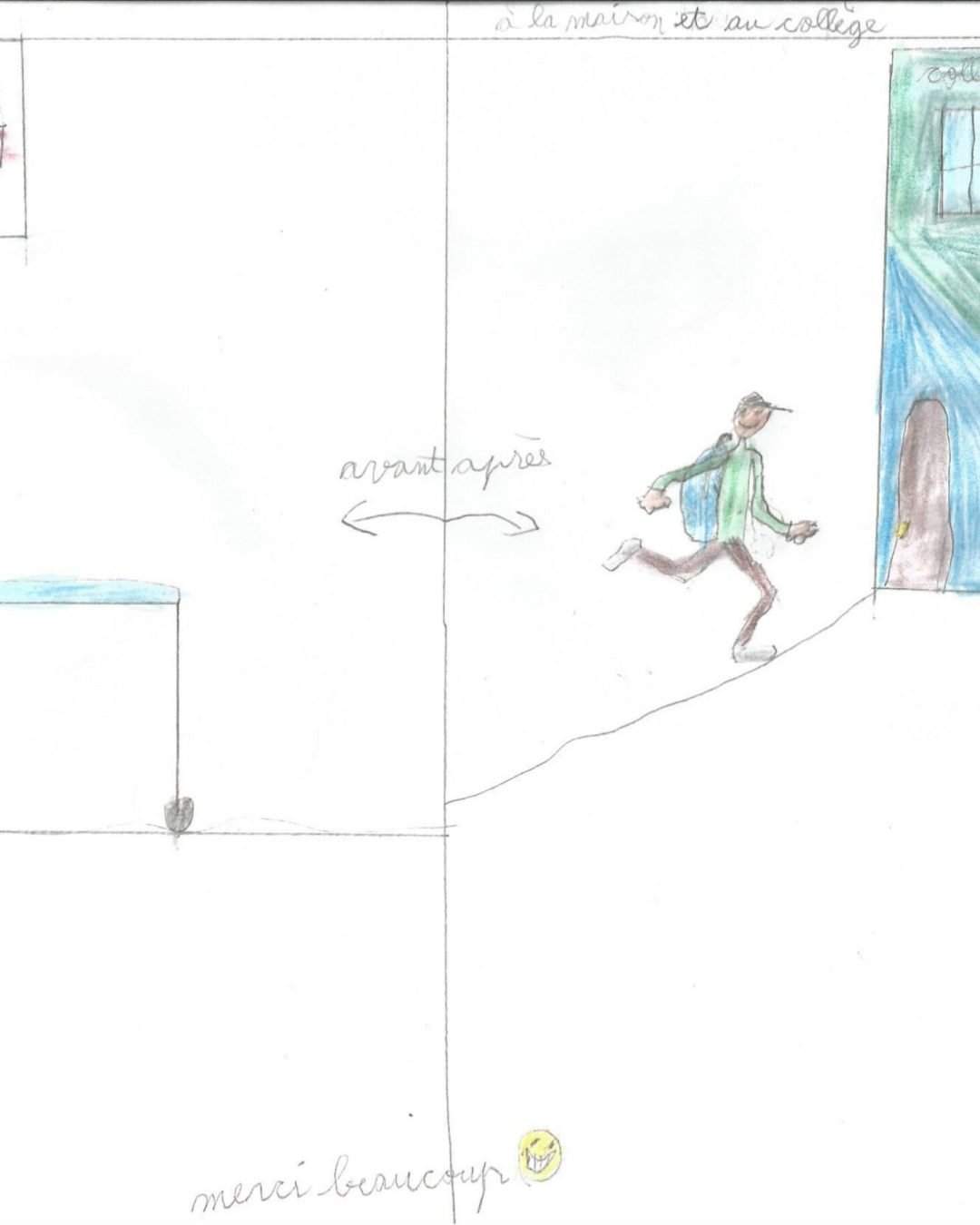 DESENHO ANDREW ANTES E DEPOIS ECOLE 16 10 19